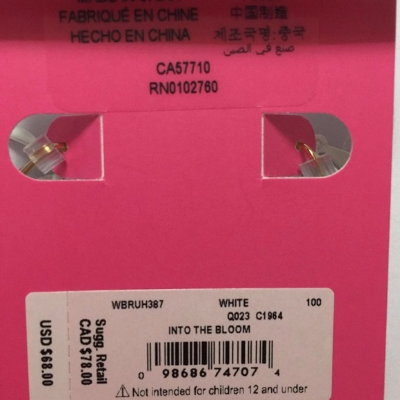 NWT Kate Spade NY "Into The Bloom" Daisy Drop Earings - Picture 8 of 10